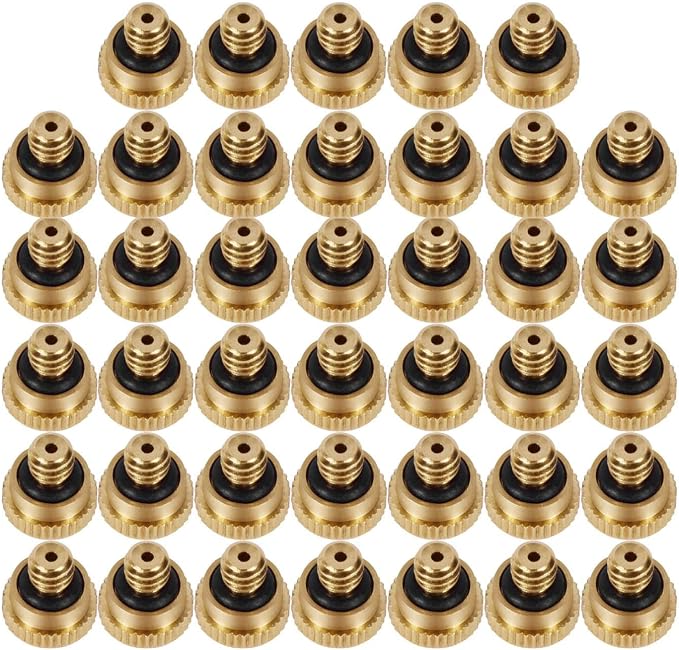 KUWAN 0.016" Orifice Thread UNC 10/24 Brass Misting Nozzles Low Pressure by KUWAN