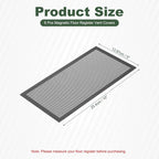 YOKIVE 6 Pcs Magnetic Floor Vent Covers, Floor Register Cover PVC Mesh Air Vent - Image 2