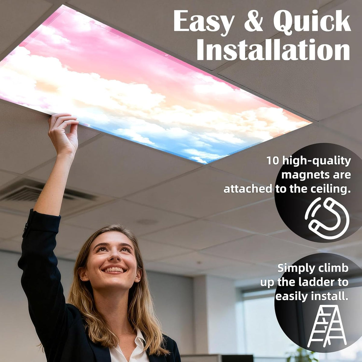 ANGSYLTH 4 Pcs Fluorescent Light Covers with Flame Retardant