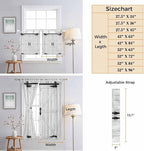 Farmhouse Wood Grain Living Room Curtains 84 Inch Length, Window Curtains Tab - Image 8
