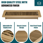 VOISEN Floor Register 2x12, 6 Pack Floor Vent Covers, Steel Adjustable Air - Image 5
