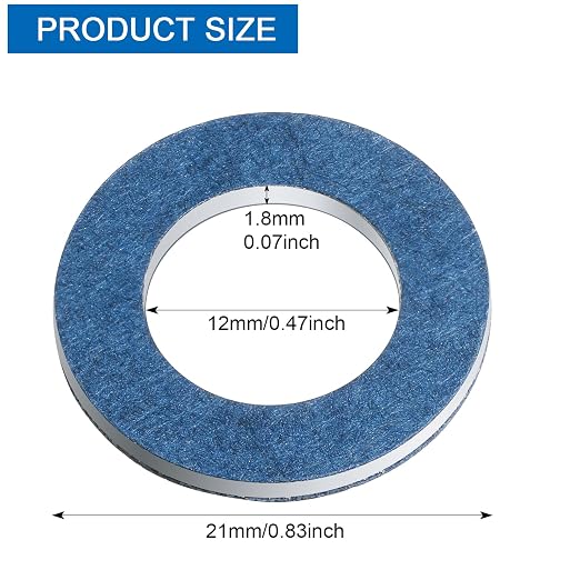 Mudder 30 Pieces Aluminum Engine Transmission Fluid Oil Crush Washers Drain - Image 2