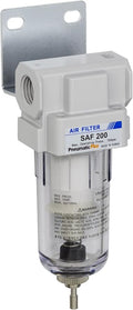 PneumaticPlus SAF200-N02B Miniature Compressed Air Particulate Filter 1/4" NPT by PneumaticPlus