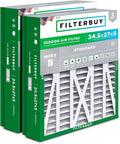 Filterbuy 24.5x27x5 Air Filter MERV 8 Essential Dust & Allergy Defense by Filterbuy