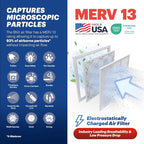BNX TruFilter 20x20x1 MERV 13 AC Furnace Air Filter - Image 3