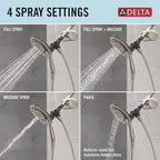 Delta 4-Setting In2ition 2-in-1 Dual Shower Head - Image 6