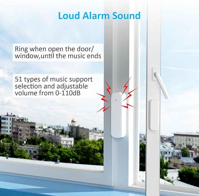 Wireless Door Sensor Chime, Door Open Alarm When Entry Business/Office/Store