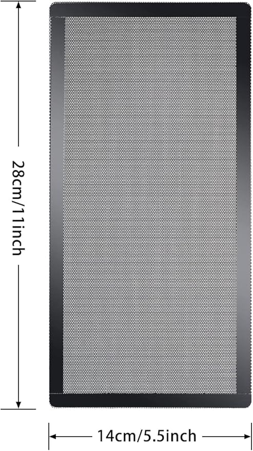 280x140mm PC Case Dust Mesh Filter, Magnetic Frame Computer Fan Dust Mesh PC - Image 2