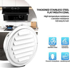 3'' Shiny Silver Paint Stainless Steel Air Vents, Louvered Grille Cover Vent - Image 5