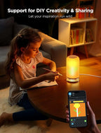 Govee RGBIC Smart Table Lamp 2, Touch Bedside Small Table Lamp Matter, Alexa - Image 7