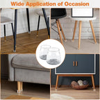 BAIPOK 36Pcs Round Chair Leg Floor Protectors - Image 7