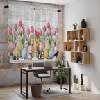 Easter Window Curtains 63 Inch Long 2 Panel Set, Rod Pocket Bedroom Curtains & - Image 6