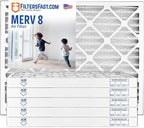 Filters Fast 20x20x2 Pleated Air Filter Merv 8, 2 AC Furnace Air Filters by FiltersFast
