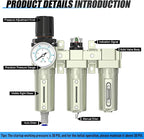 1/2" NPT Heavy Duty Industrial Grade 3 Stage Air Drying System, Auto Drain - Image 4