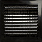 Repa Market 12" x 12" Inch Galvanized Steel Black Soffit Air Vent Cover by RepaMarket