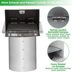 Dryer Vent Cover Outdoor 4 Inch, Dryer Vent Cover Outside, Exterior Hooded Wall - Image 4