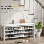 Shoe Bench Storage Rubberwood - Image 7