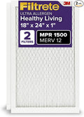 Filtrete 18x24x1 AC Furnace Air Filter, MERV 12, MPR 1500, CERTIFIED asthma & by Filtrete