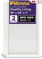 Filtrete 18x24x1 AC Furnace Air Filter, MERV 12, MPR 1500, CERTIFIED asthma & by Filtrete