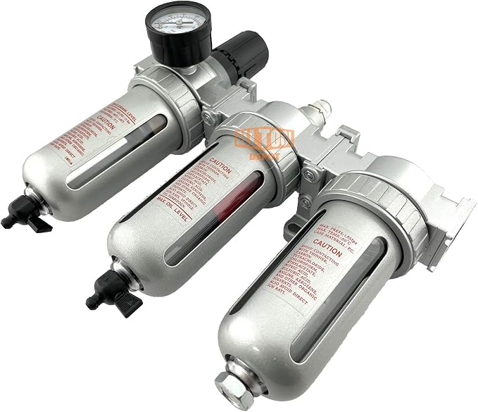 3/8" NPT MID FLOW Filter Regulator Coalescing Desiccant Dryer System - Image 3