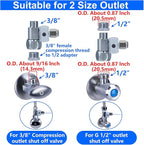 Refrigerator Water Line Kit Connection and 1/4 Compression Ice Maker - Image 3
