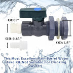 PVC Rain Barrel Diverter Kit Rain Barrel 3/4 Inch Spigot Kit - Image 3