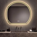 Bathroom Mirror with 3 Colour LED Lights, Wall Mounted Bathroom Vanity Mirror - Image 6