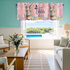Easter Curtain Valances for Windows, Kitchen Valance Window Treatment, Spring - Image 8