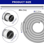 Poolvio Professional Swimming Pool Vacuum Cleaner Hose -1.5” 8 Piece Hoses - Image 4