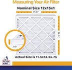 Filter King 12x15x1 Air Filter | 6-PACK | MERV 13 HVAC Pleated A/C Furnace - Image 2