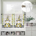 Lemon Gnomes Kitchen Curtains Set 3 Piece - Image 5