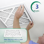 4 Pack Updated 9x9x1Air Filter, pertain Merv 11 HVAC Pleated A/C Furnace Filters - Image 5