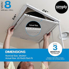 Simply 24x24x1 Air Filter, Merv 8, 4 Pack, - Image 3