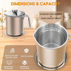 Chihee Grease Container Stainless Steel Bacon Grease Saver - Image 4