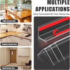 4 PCS Wall Corner Protectors, 42cm Length Self-Adhesive Plastic Baby Corner - Image 7