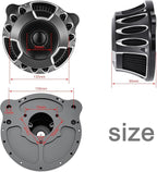 Motorcycle Air Filter Kit CNC Air Cleaner Turbine Intake System Fit - Image 7