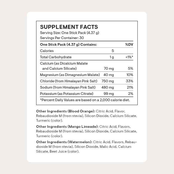 THORNE - Daily Electrolytes - Zero Sugar & Low-Calorie Electrolyte Powder Drink