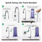 iSpring CKC1C-PB 2.5" x 10" Countertop Water Filter, SGS-Tested, Odors. THMs - Image 5
