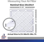 Filter King 24x24x1A Carbon Air Filters | 4 Pack | Carbon MERV 8 HVAC Pleated - Image 2