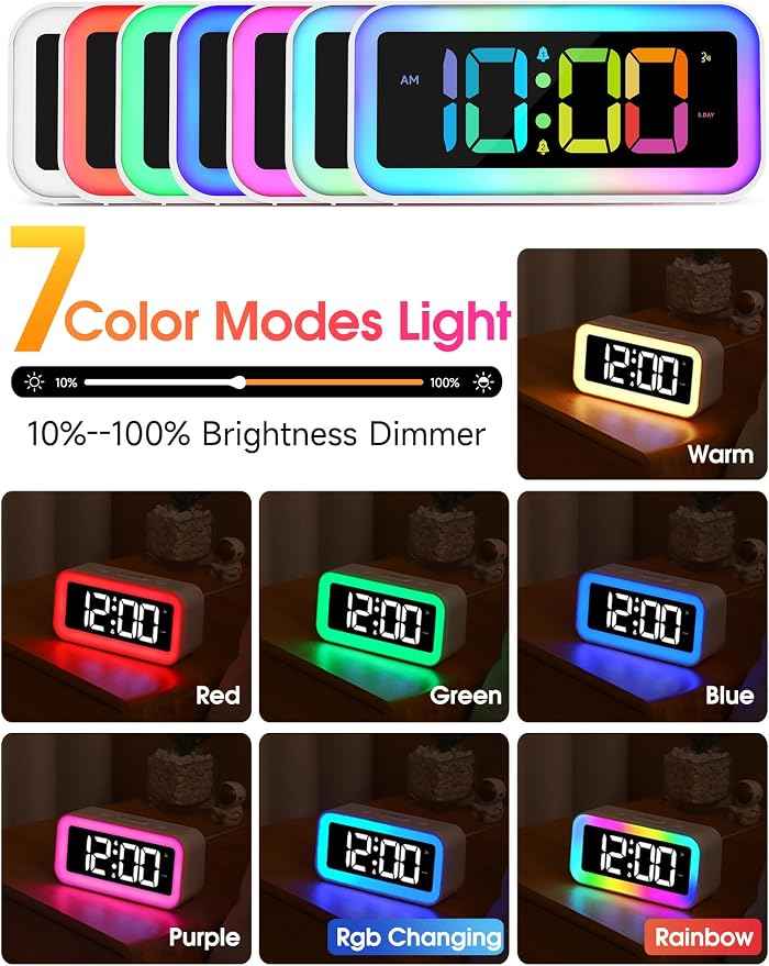 Cadmos Cute Pink Loud Alarm Clock