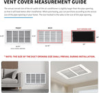 20x8 Return Air Grille, Air Return Vent Cover, Flat Vent Cover, Rejillas De - Image 4