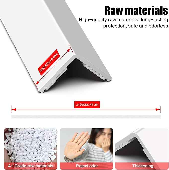 ‎Frychee Wall Corner Protector, Walls Edge Protector，Self-Adhesive Wall Corner