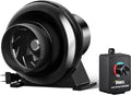 iPower 4 Inch 195 CFM Exhaust Inline Duct Vent Booster Blower by iPower