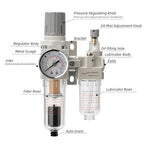 Air Pressure Regulator with Pressure Gauge, Water Separator - Image 2