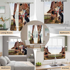 Farm Cows Living Room Curtains 84 Inch Length, Window Curtains Tab Top - Image 7