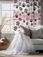 Sheer Curtains 63 Inch Length, Vintage Farmhouse Country Wooden Grain Privacy - Image 4