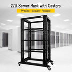 Raising Electronics Server Rack Open Frame Rack 4 Post 19 inch Adjustable - Image 2