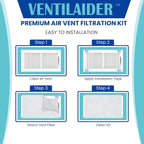 Complete Air Vent Register Filter Set Cut To Fit Any Size 16" x 60" & 50" - Image 2