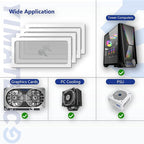 Dust Filter PC 280mm Magnetic Fan Dust Mesh Filter - Image 5