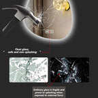 Irregular Bathroom Mirror with LED Lights, Wall Mounted Mirror with Touch - Image 5